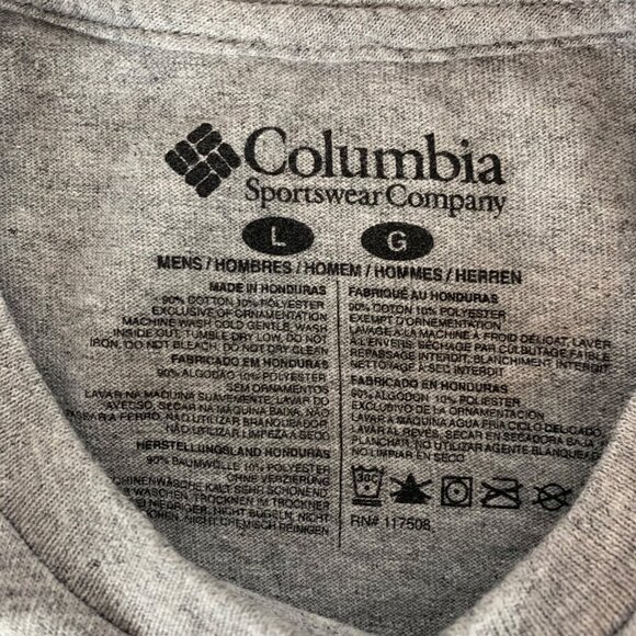 Columbia Gray Short Sleeve Crewneck Shirt Mens Large - Picture 4 of 5